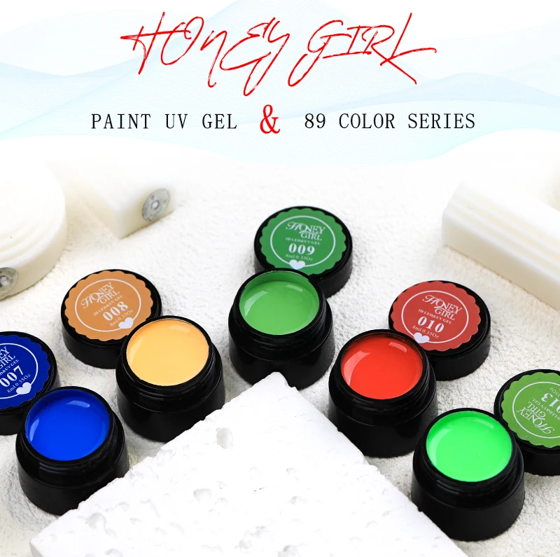 OEM Private Label 72 Colors Soak Off Uv Nail Art Drawing Paint Gel Canned 8g Painting Gel For Nails Art