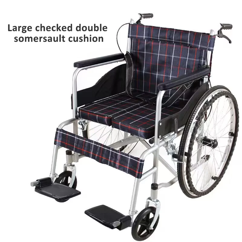 Manufacturer Portable Folding Aluminum Lightweight Wheel Chair Carbon Fiber Luxury Lightweight Manual Wheelchair