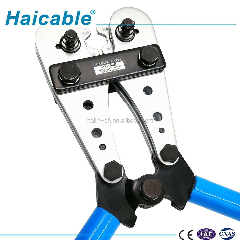 HX-150B Heavy Duty Crimping Pliers Tool Manual Insulated Cable Lug Wire Crimper