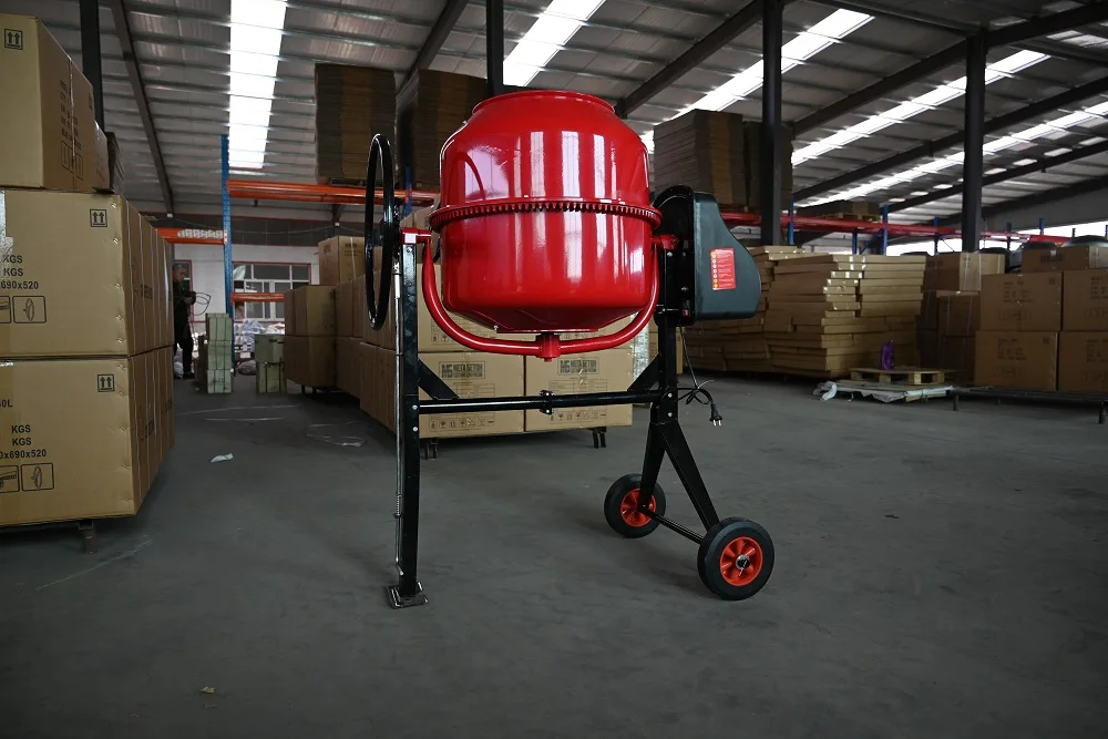 Factory direct supply 90L 120L 800L portable small Electric cement concrete mixer machine mobile mortar feed drum concrete mixer