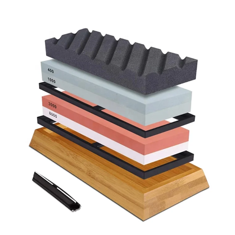 whetstone doublesided knife sharpening stone set/brown corundum whetstone/grinding whetstone grit