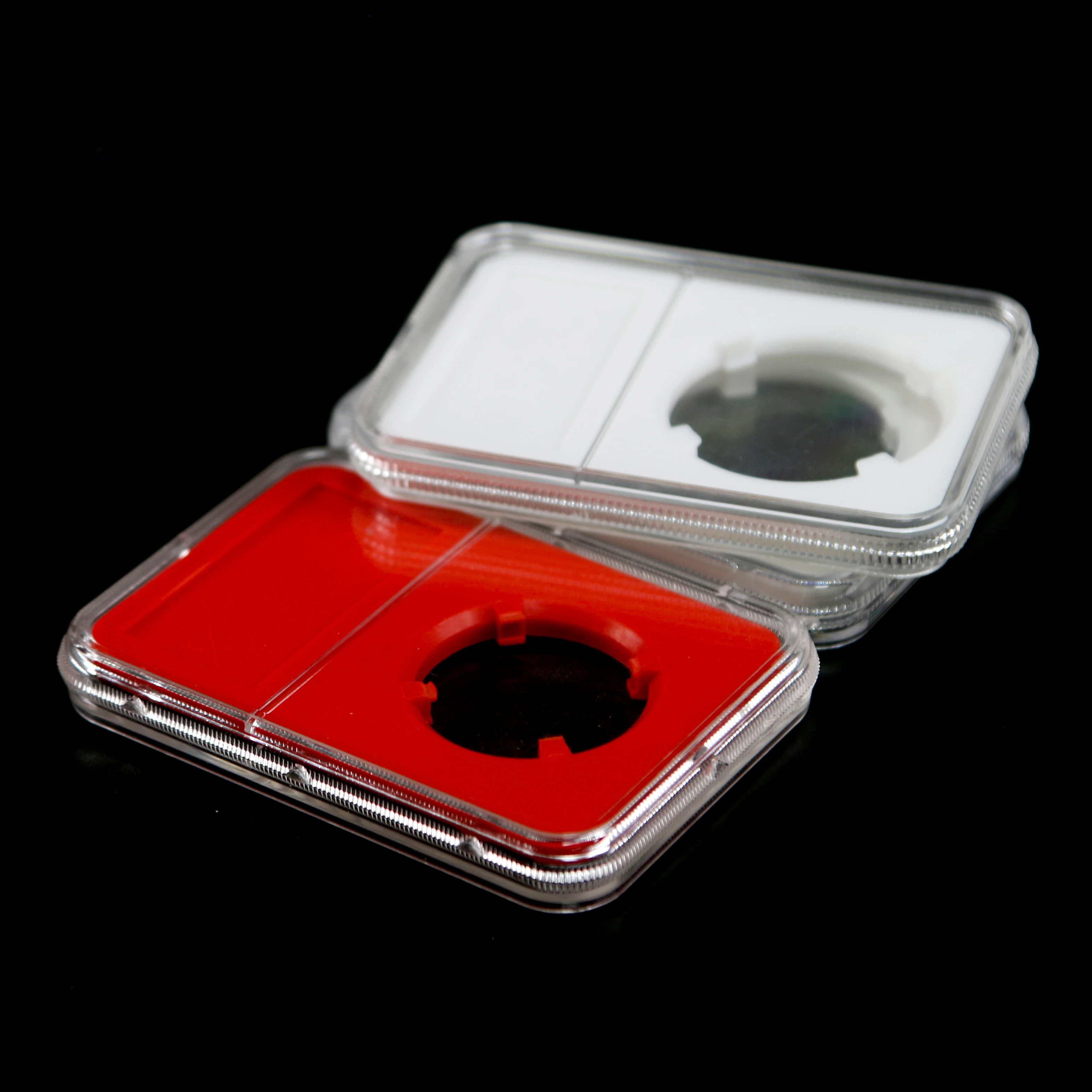 80*60mm Ultra Perfect Fit Challenge Coin Storage Box Clear Acrylic Graded Coin Slab Shell for PCGS NGC