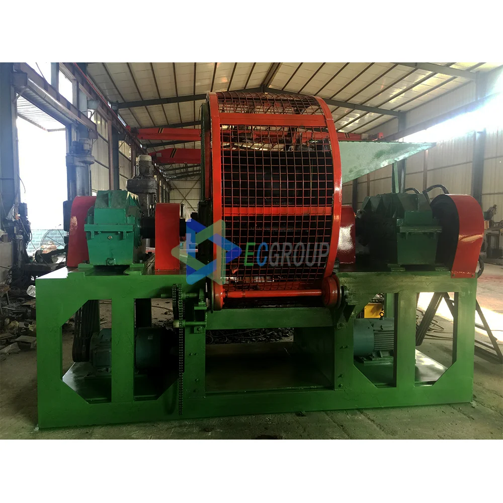 High powered waste tire shredding machine price rubber tire recycling machine for crumb rubber
