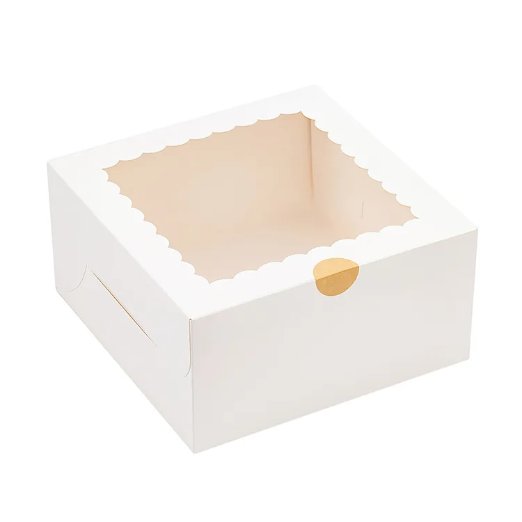 Wholesale Custom Party Decorations Gift Wedding Bakery Tall Boxes Food Packaging Cake Box With Window