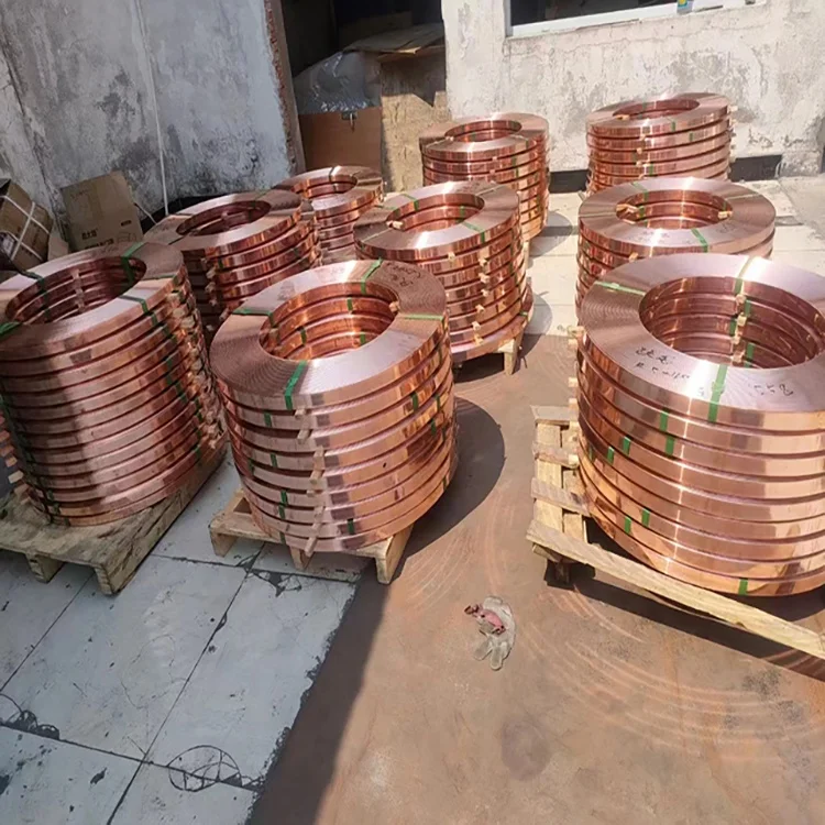 High performance  earth rod copper bond steel flat tape bar plate copper strap for grounding system
