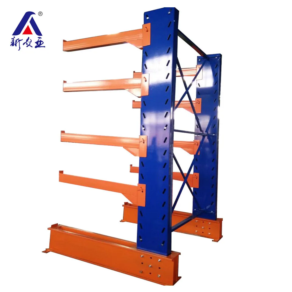 China supplier industrial warehouse pipe and sheet steel and lumber metal storage cantilever racks systems