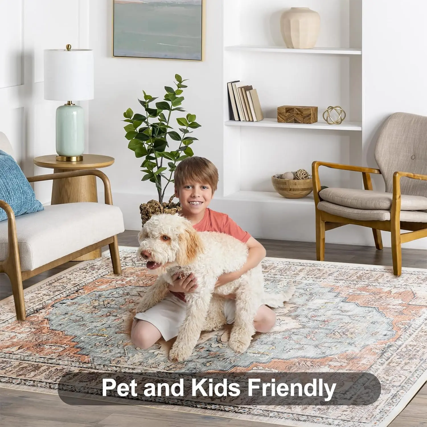 Skymoving Home Textiles New Custom Design large Area Rugs Washable Modern Non- Slip Living Room Carpets Rugs