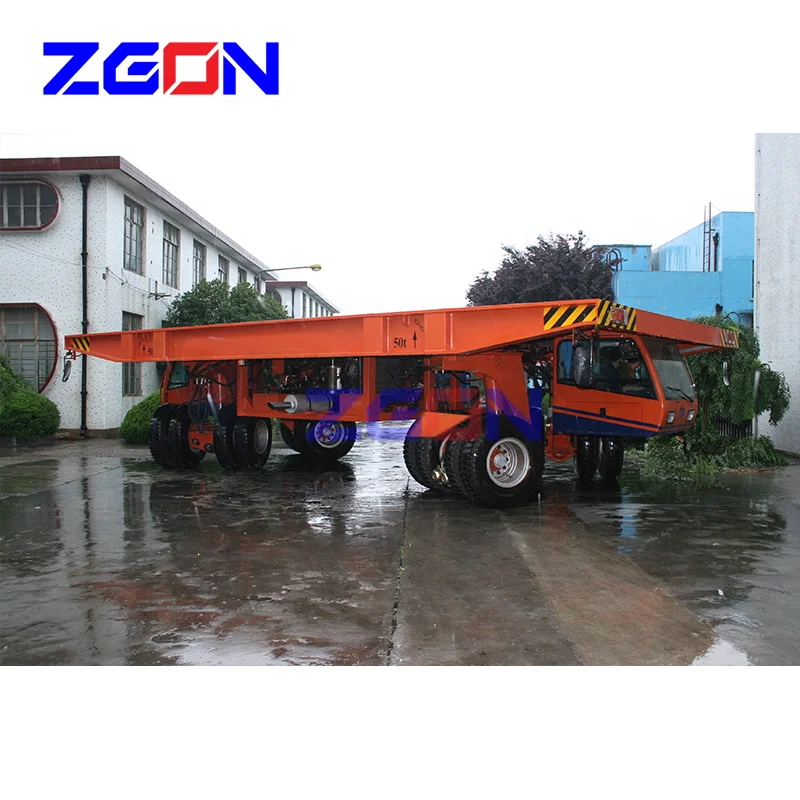 100T Hydraulic powered flatbed truck