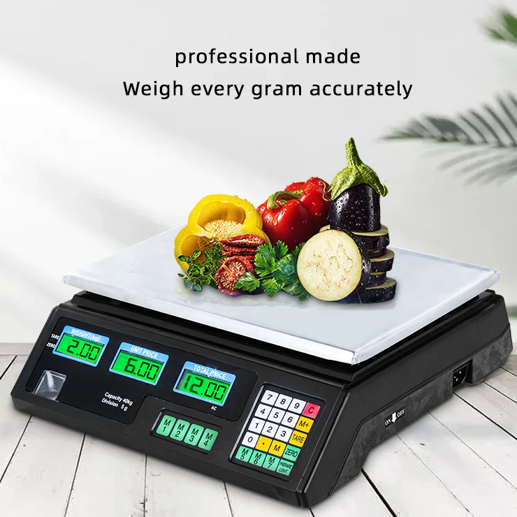 Electronic Weighing Scales 30kg Digital Commercial Gram Platform Balance Scale 40kg