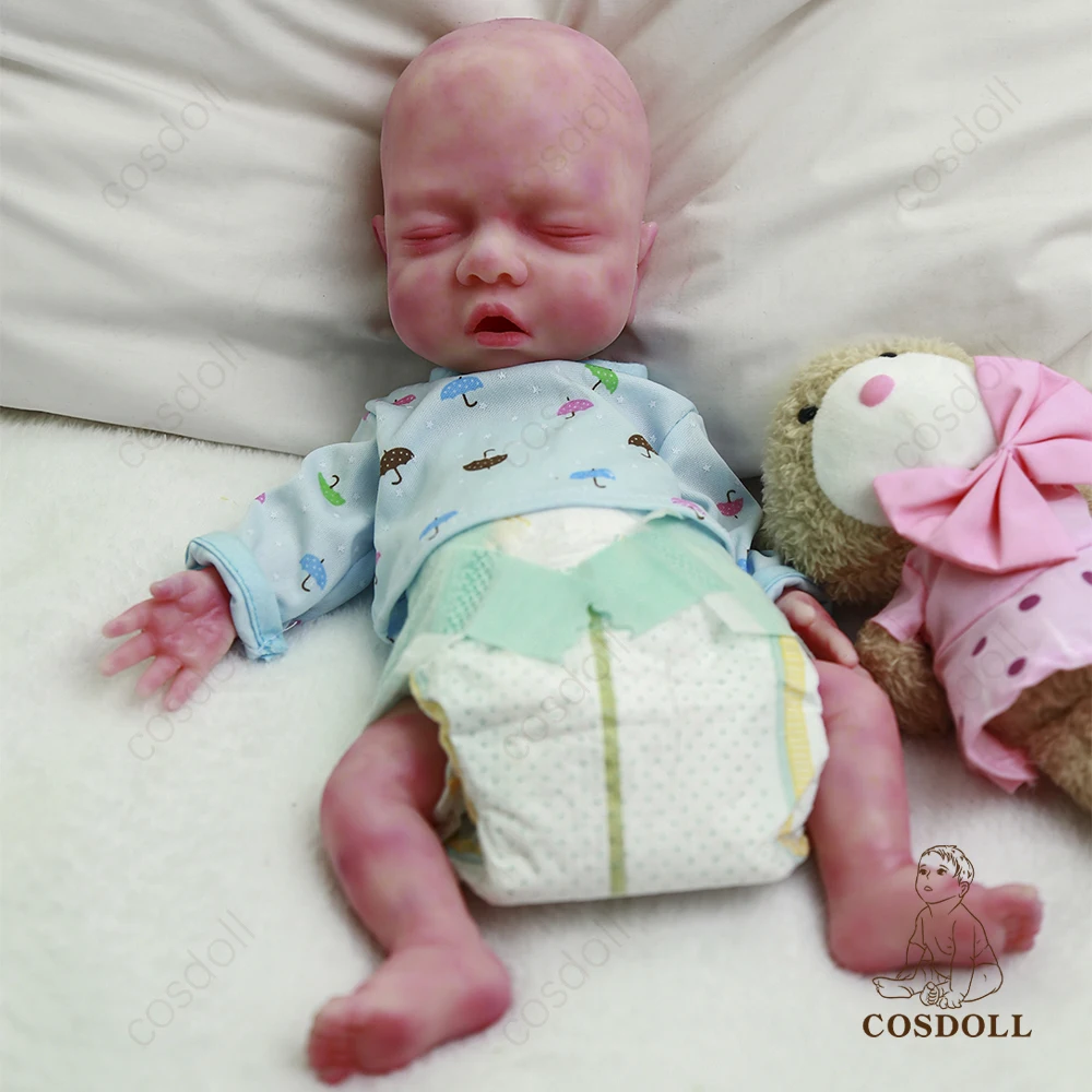 Overseas warehouse full silicone gril lifelike reborn hand painted wholesale reborn doll kit