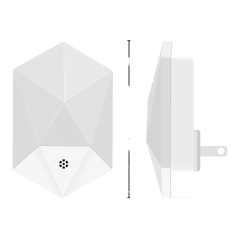 
2 Pack RGB color Changeable Light Remote Controlled Plug-in LED Night Light 