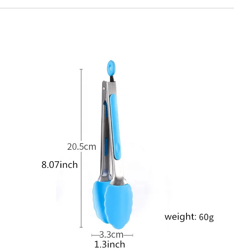 2019 Новый Amazon горячая распродажа 7 дюймов Heavy Duty антипригарным нержавеющая сталь силиконовые барбекю и кухня