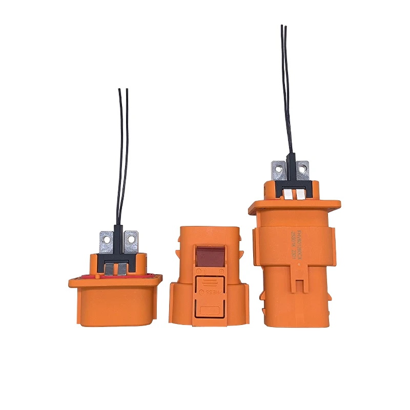 2 Pin 2Pin 3.6mm 50A Waterproof Amphenol HVIL Connector Plug and Socket for  EV Electrical Connectors Cars