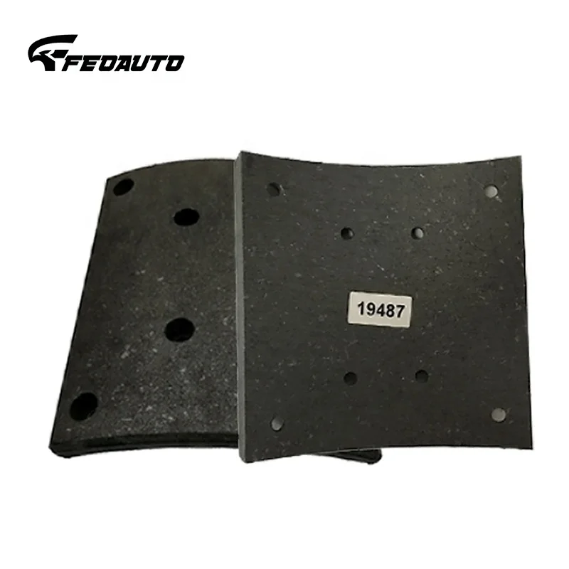 Raw material 19487 break liners asbestos free brake lining pad truck brake lining