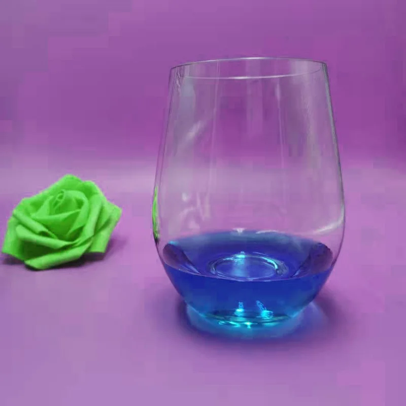 Wide mouth transparent water cup can be customized and color plus eco-friendly bamboo lid