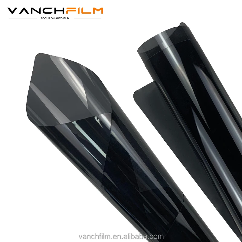 VANCHFILM High Heat Insulation Stickers Black Color Antiscratch Self Adhesive Double-layer Magnetron Car Window Tint Film