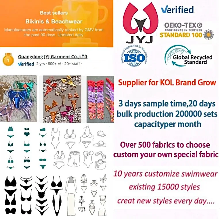 Customized Two-Piece High-Waist Swimsuit with Push-up National Flag Colors Breathable Plunge Cup Bikini