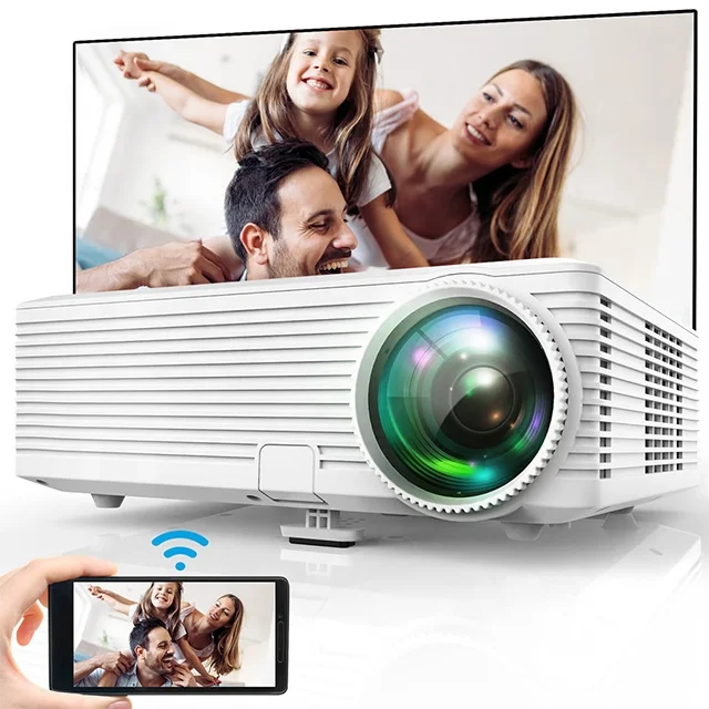 Factory ZAOLIGHTEC P1 Mini LCD projector 1080p projector Full HD LED Projector Home Theater cinema movie 4k mini beamer