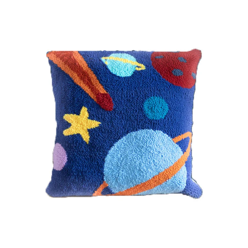 Pillow DIY Kit Needlework Punch Needle Throw Pillow