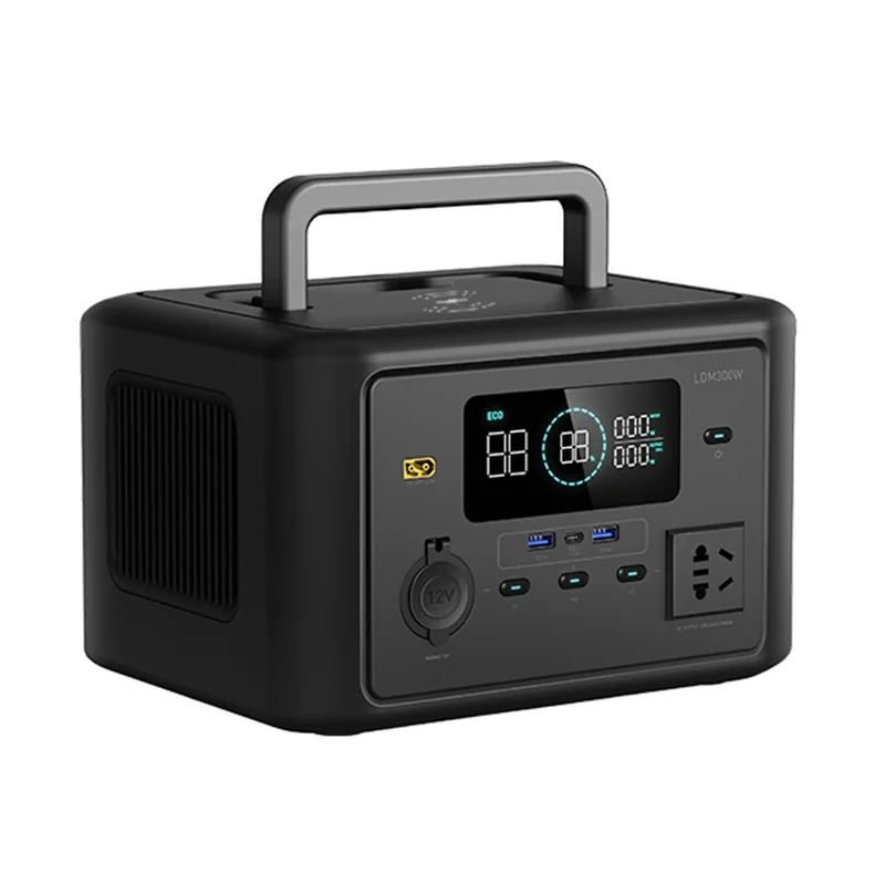 Small 300W Energy Storage Power Bank Station Lithium Back Up Portable Solar Generator for Home Use Outdoor Emergency