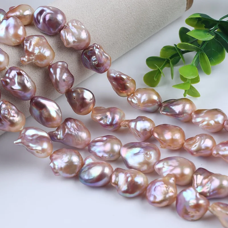 High Quality 15-22mm Irregular Shape Pearls Strand Real Natural Baroque Freshwater large pearl beads