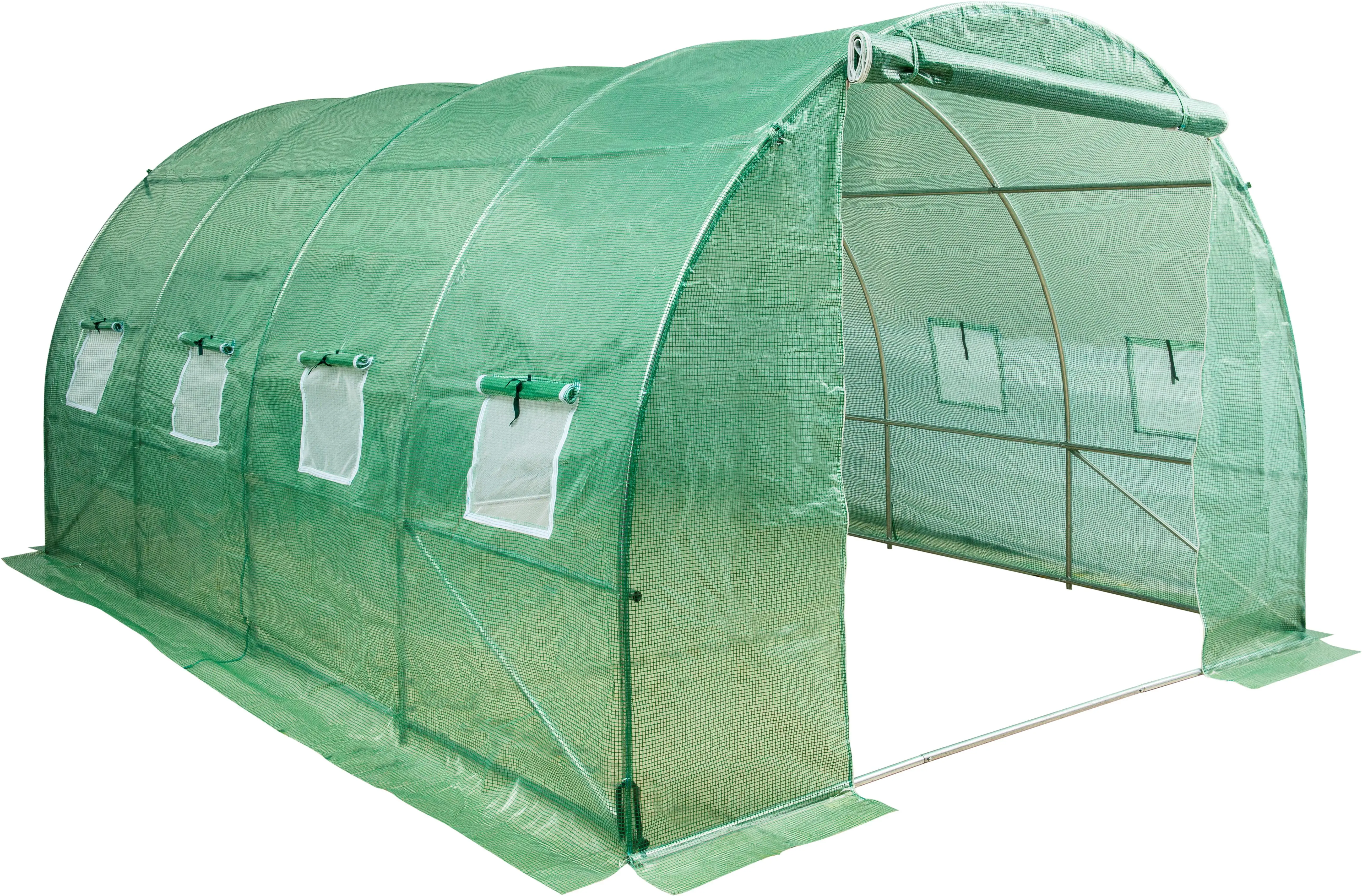 4x3x2m Greenhouse for Outdoors Heavy Duty Large Portable Winter Garden High Tunnel Walk-in Green House