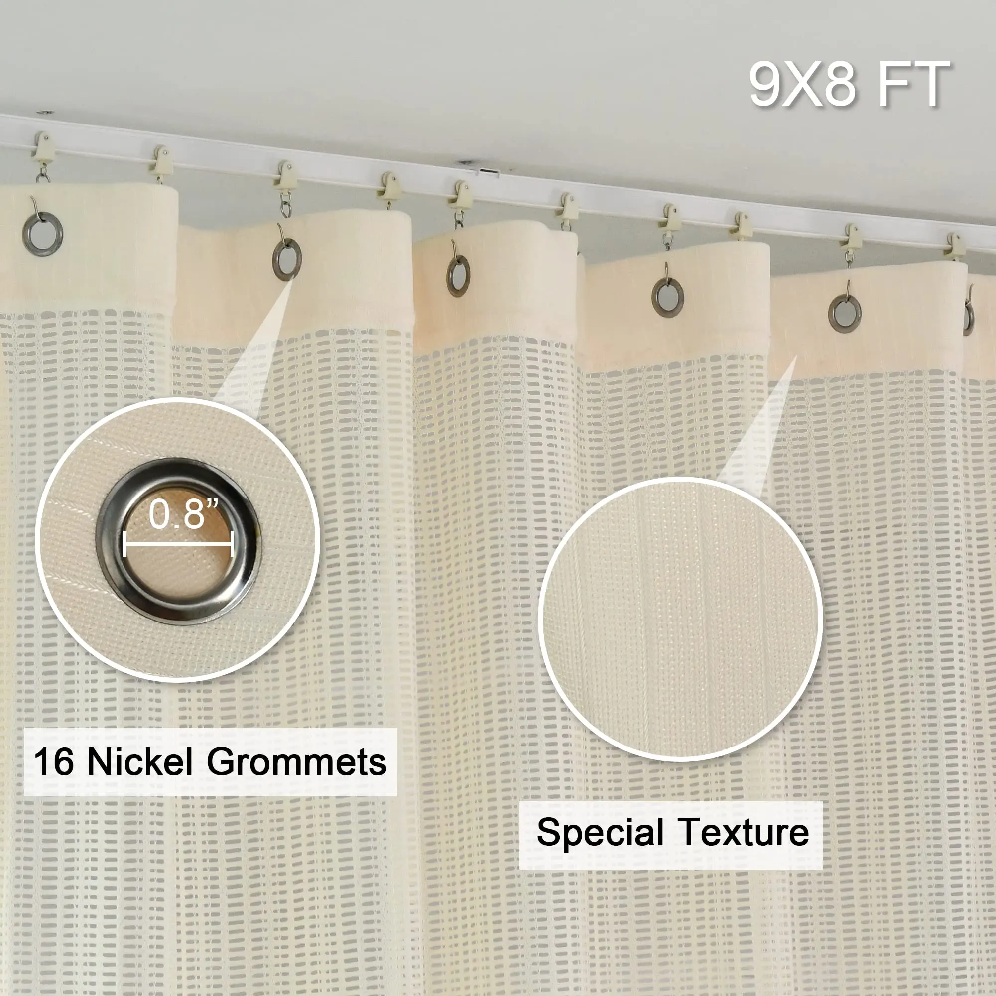 Hospital Privacy Curtain Flame Retardant Cubicle Curtain Medical Curtain Room Divider