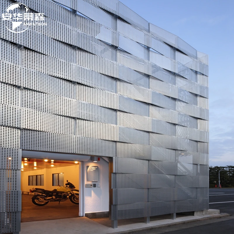 Laser Cut Aluminium Decorative Interior Corrugated Metal Wall Cladding Paneling