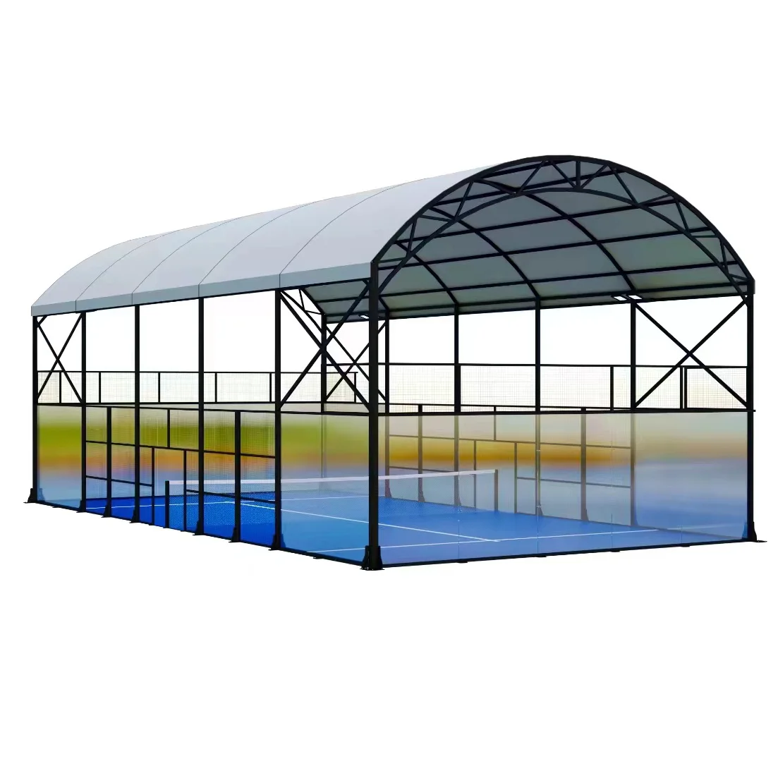pedal tennis court indoor italian paddle tennis court supplier customized sport field fence netting
