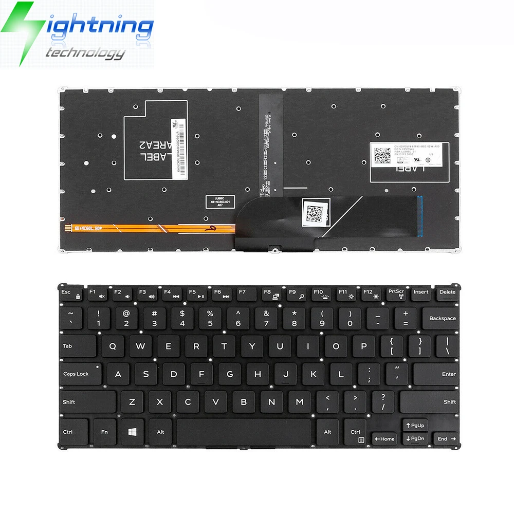 New Original Laptop Keyboard for DELL Notebook Keyboard Latitude 11 5175 5179 Backlit,US,Win8,BLACK,Without FRAME