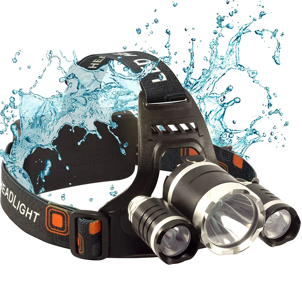 STARYNITE 4 режима xml t6 Супер яркий светодиодный перезаряжаемый налобный фонарь работает от 2 батарей 18650