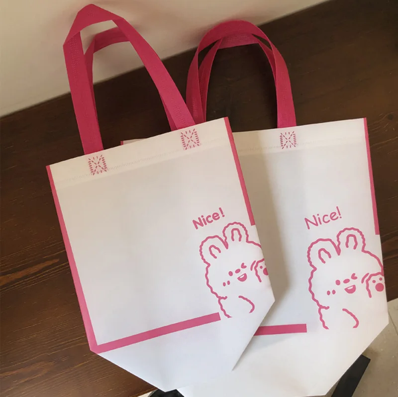 New product launch Custom logo printing environmentally friendly recyclable non-woven laminated portable reusable non-woven bag