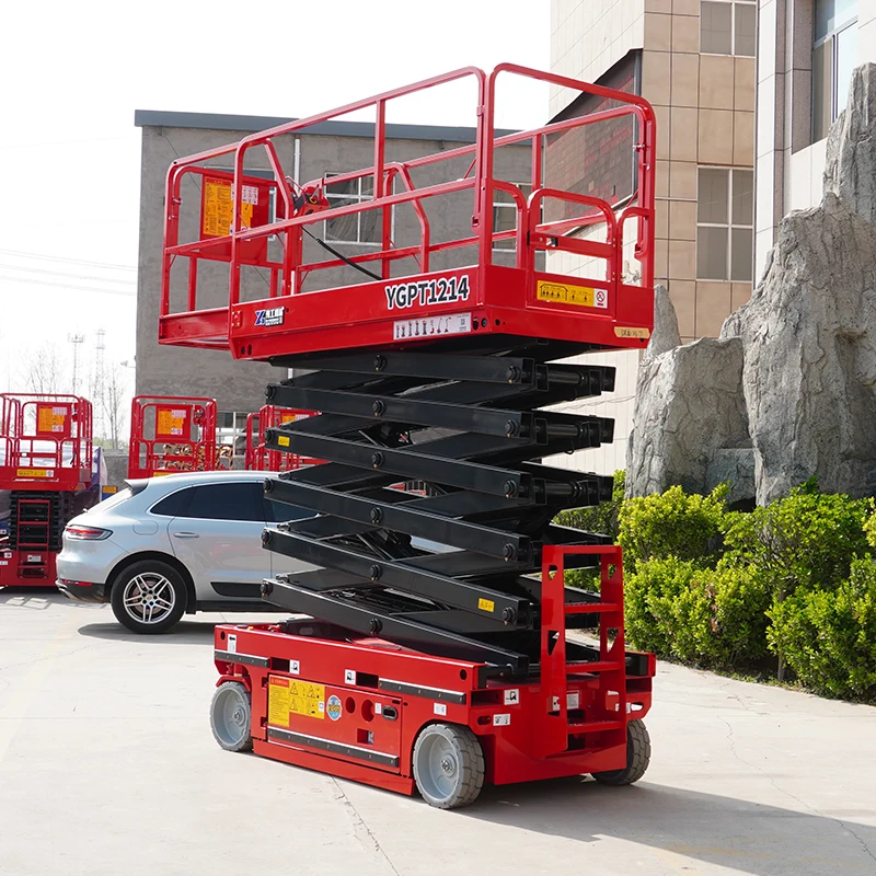 Mobile 4M 6M 8M 10M Loading And Unloading Lift Platform Scissor Lift On Tracks