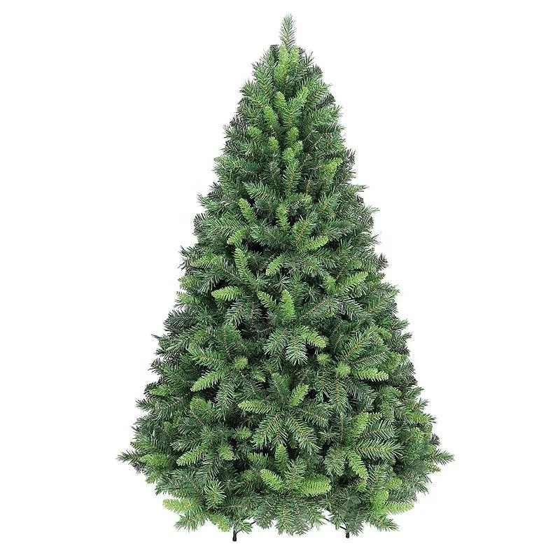 Customized Christmas Decoration 7ft Thick PVC Colorful Artificial Christmas Tree Decor For Home Party