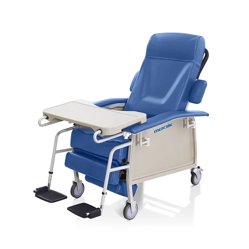 Comfortable soft hospital furniture patient nursing blood collection reclining chair portable medical blood donation chair