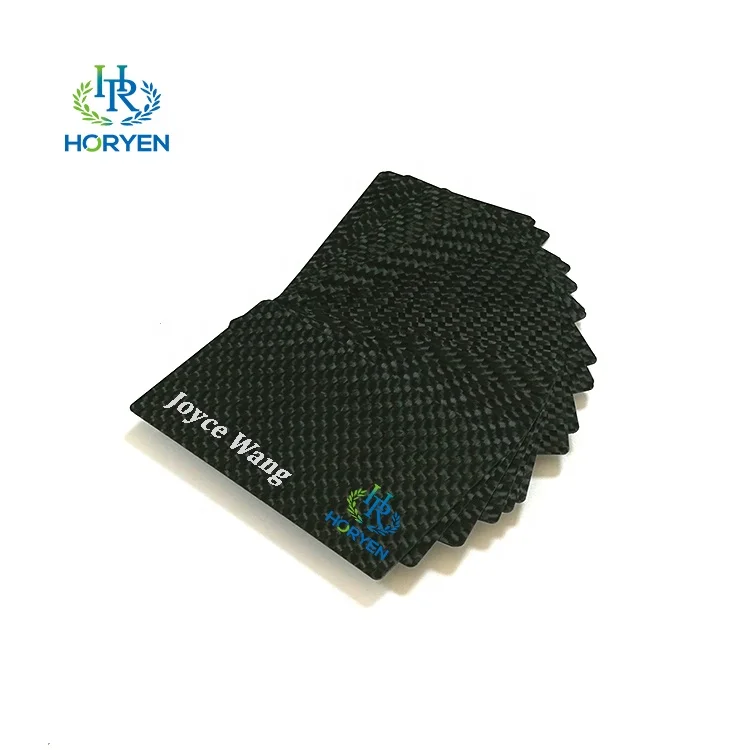 luxury carbon fibre material business cards visiting card