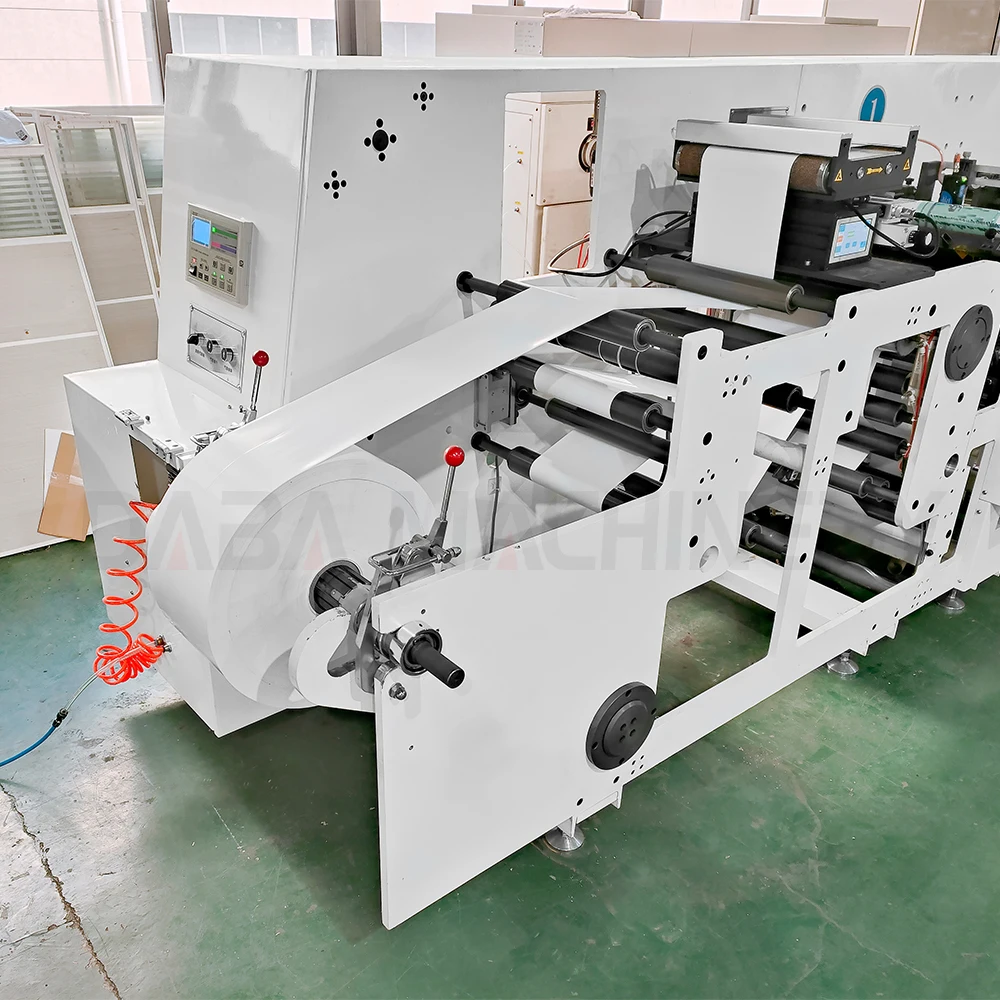 High Quality Unit Type 4colors Adhesive Label Flexographic Printing Machine with Die Cutter