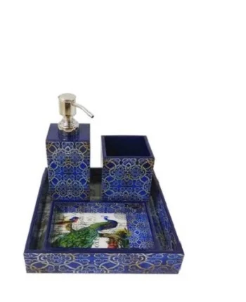 Набор из 5 предметов для ванной комнаты смолы держатель зубных щеток диспенсер мыла Коробка в зеркале индивидуальный набор