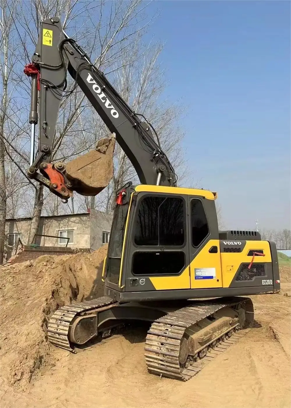 Недорогой и долговечный экскаватор VOLVO 12 тонн EC120 Бюджетный удобный подержанный