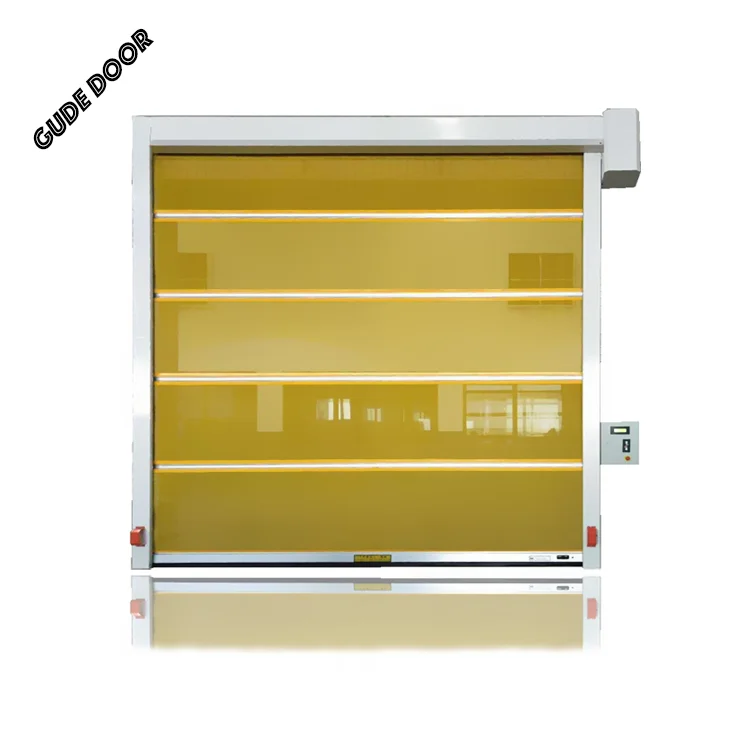 Modern Design High-Speed Steel Automatic Roll-Up Door PVC Fast Roller Shutter with Thermal Insulation Push Pull Open for Garages