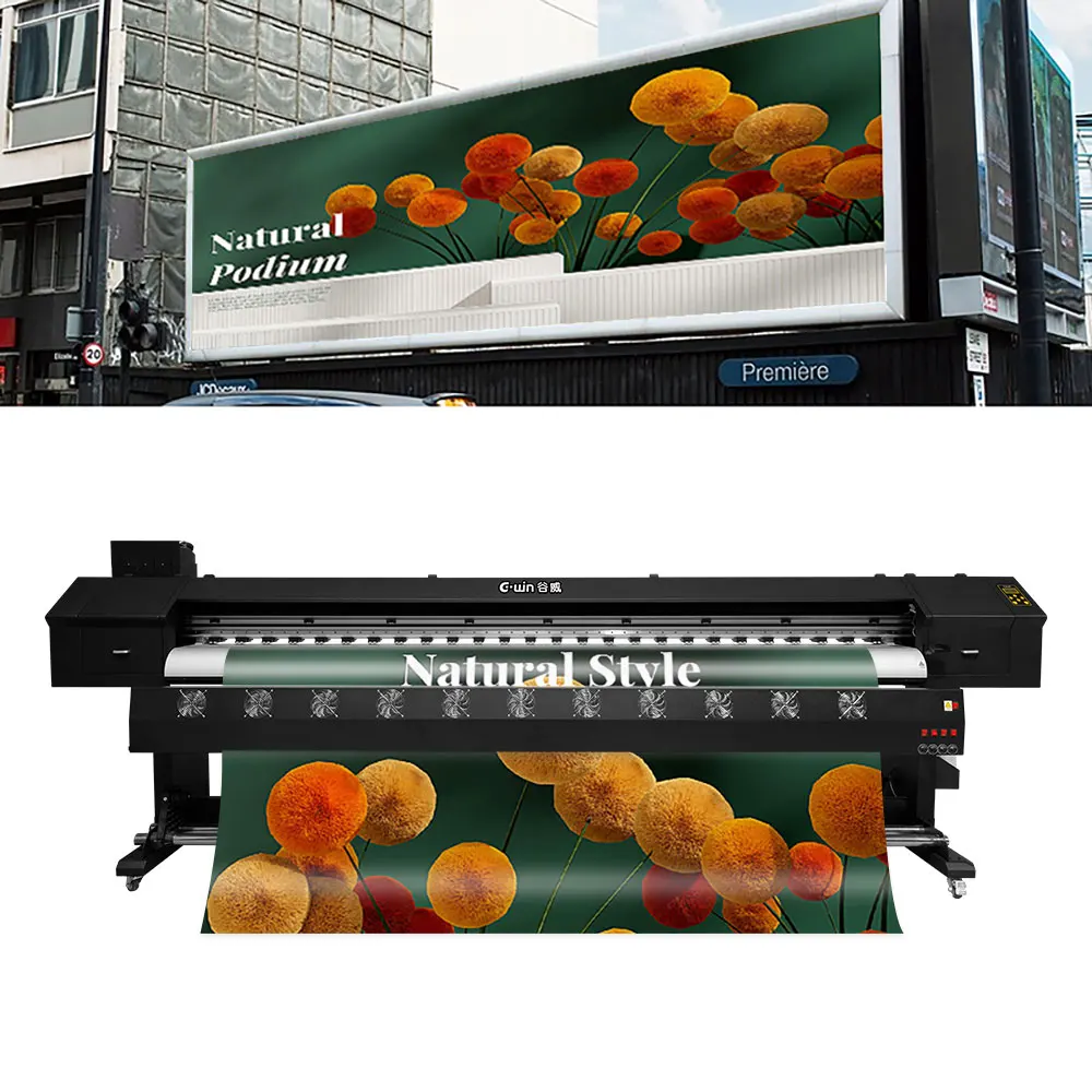 3.2m 10ft UV large format roll to roll machine indoor outdoor uv printer i3200 xc90 head for Advertising inkjet printer