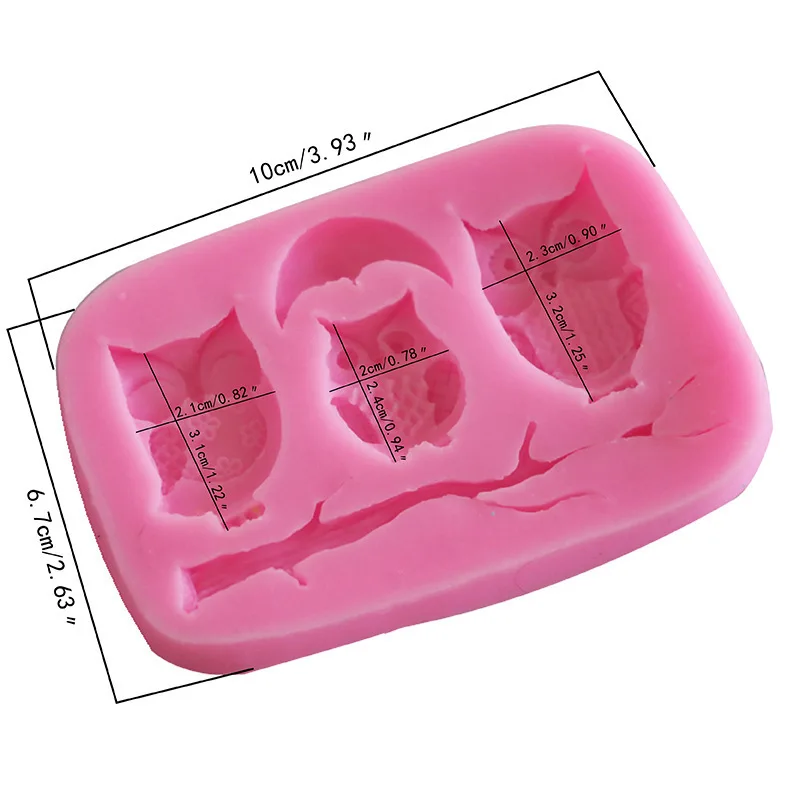 
Owl Tree Branch Silicone Mold Cake Fondant Decorate Molds Chocolate Mold Decoration Tool 