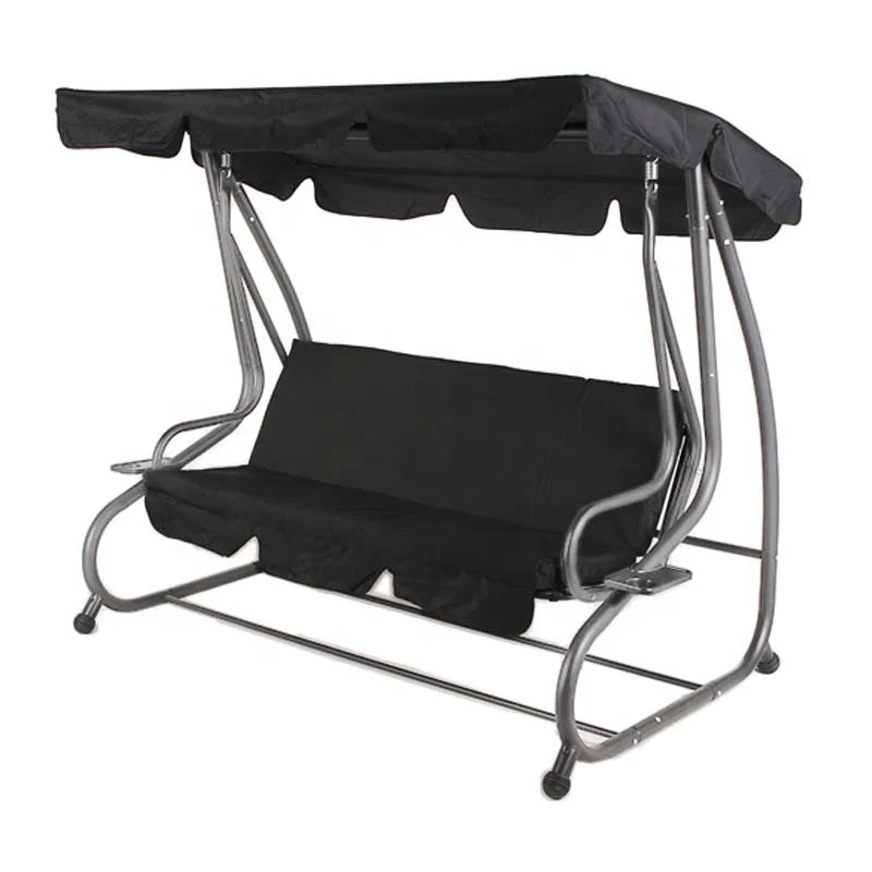 cheap style outdoor oxford 3-seat stainless steel garden swing