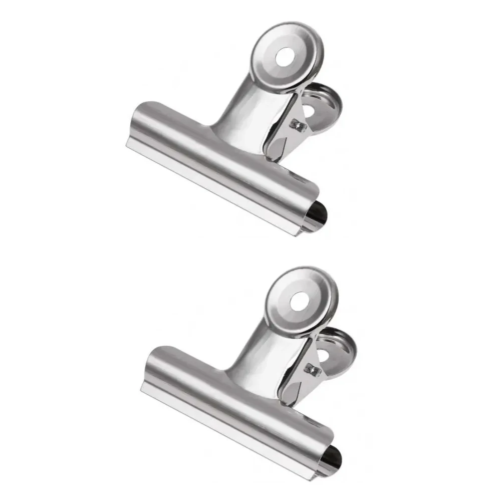 Manufacturer custom stainless steel sheet bag clip chip clip for office kitchen