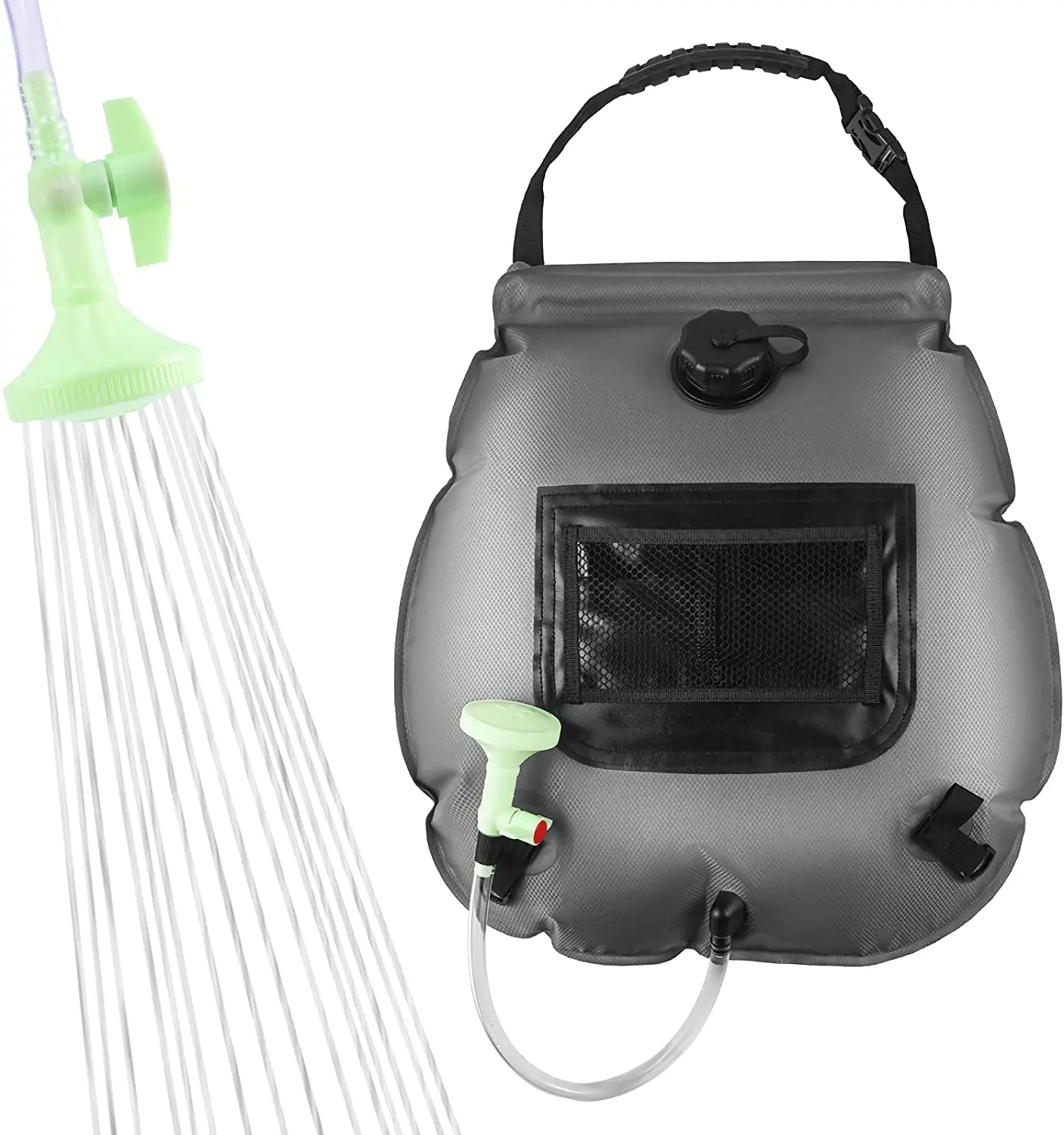 Hot Selling Portable Outdoor Shower Hanging PVC Solar Camping Bathing Shower Bag