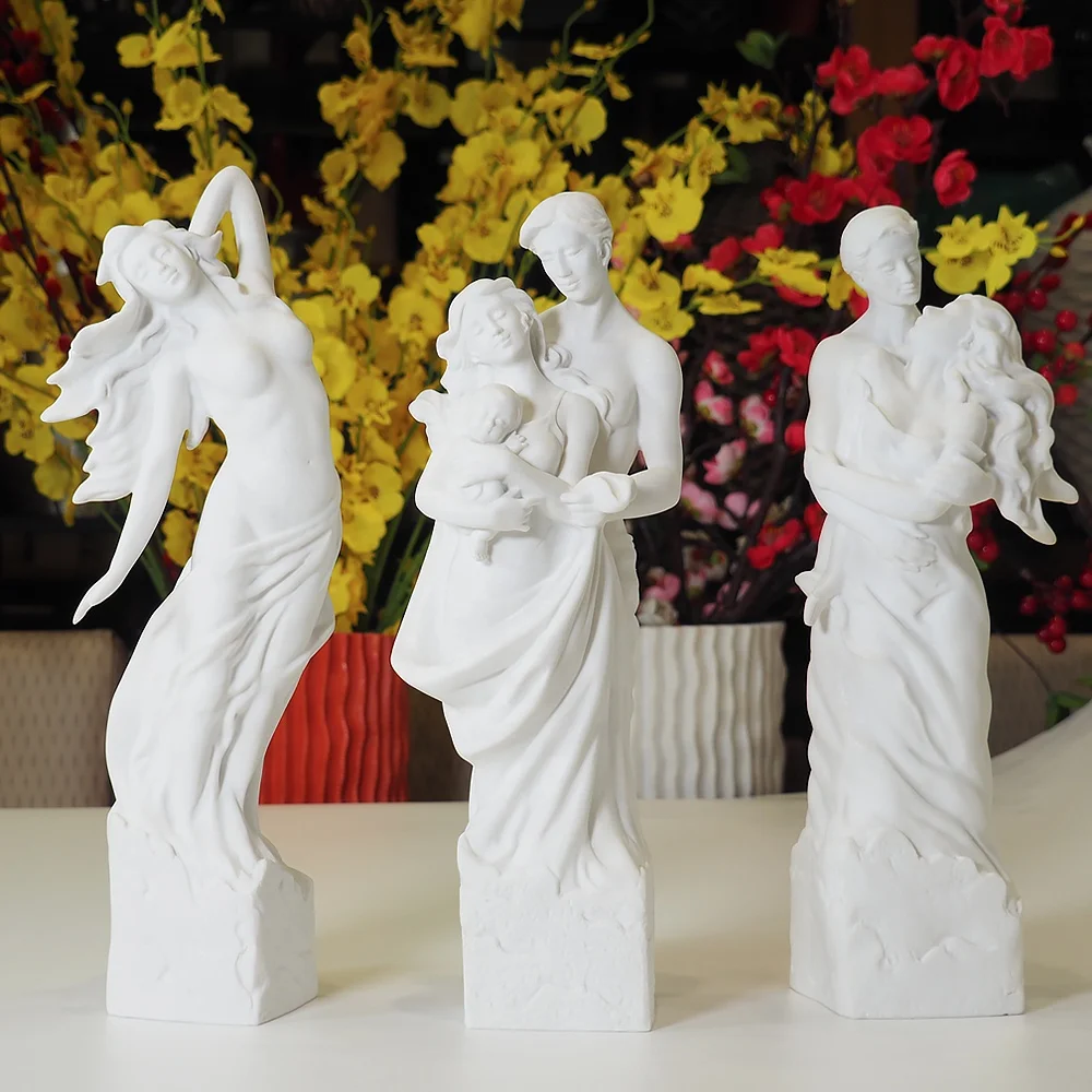 Suanti custom hotel figurine roman luxury man lady body statue modern decoration art sculptures home decor resin sculpture