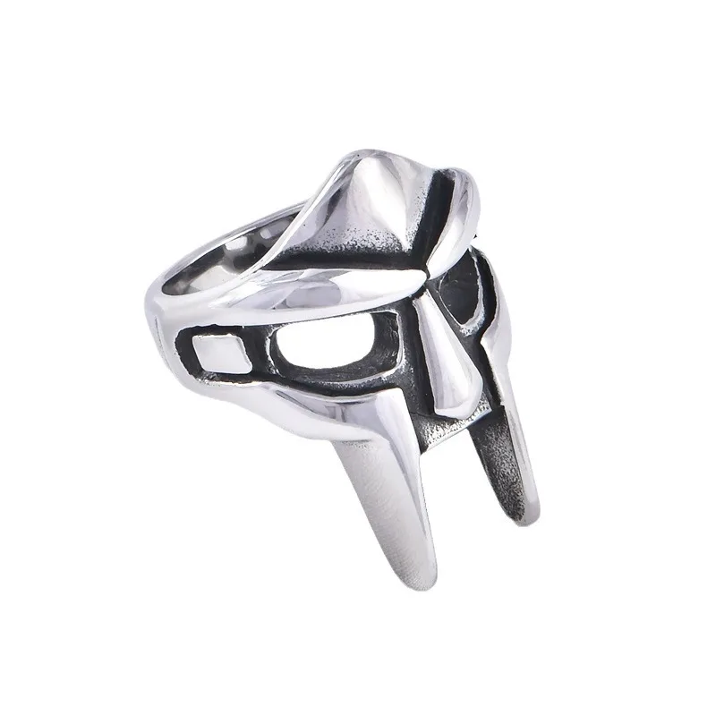Goth хип-хоп Mf Doom Маска Кольца для мужчин Гладиатор панк стиль египетский фараон мужской кольцо классические ретро ювелирные изделия Аксессуары для вечеринок
