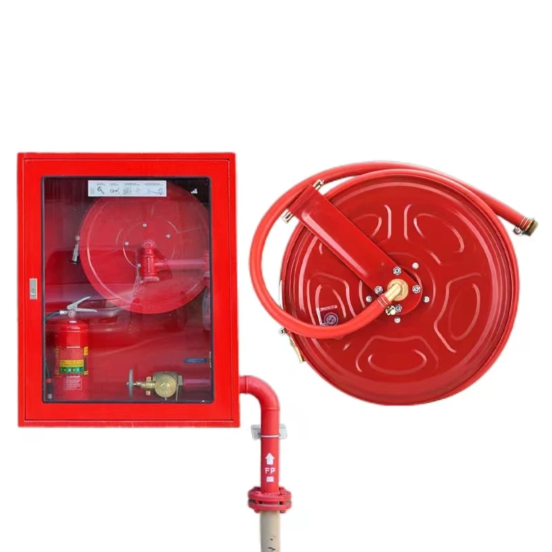 19-1-30-Durable Stainless Steel Swing Arm Fire Hose Reel FirefightingFire hose reel