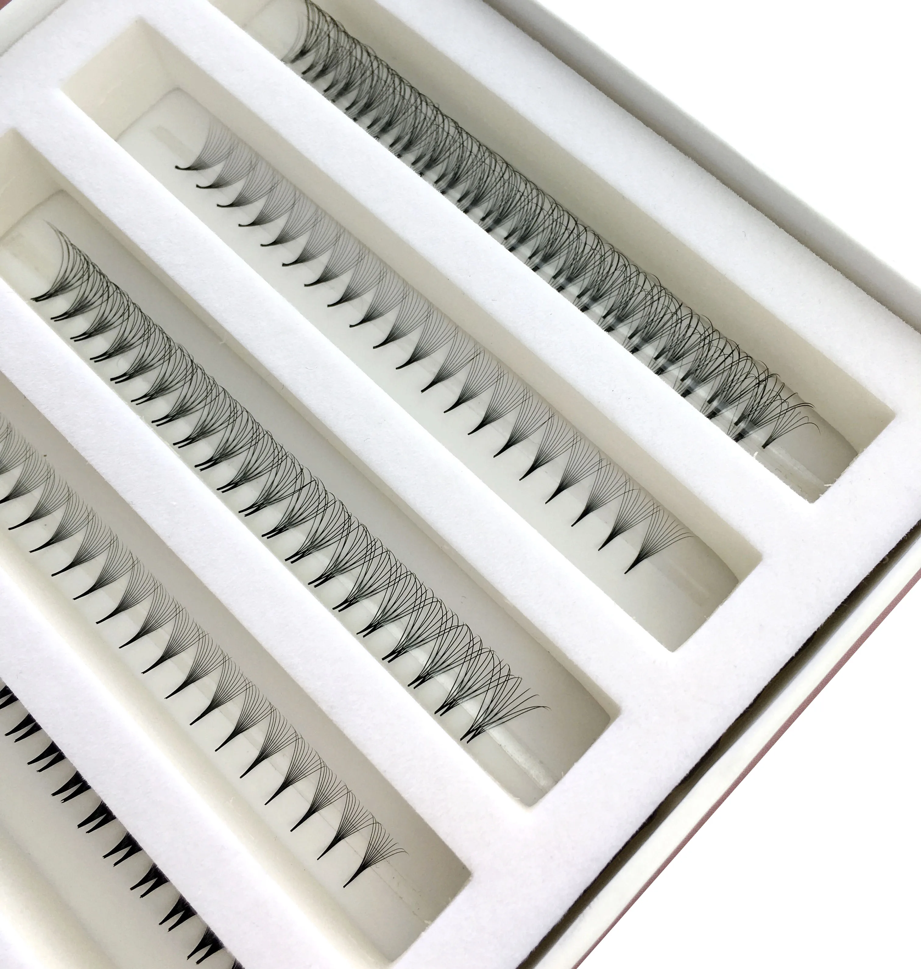 Ultra speed Handmade Premade Fan Lash 3D 4D 5D 6D Silk Eyelash Extension premade eyelash fans big premade tray