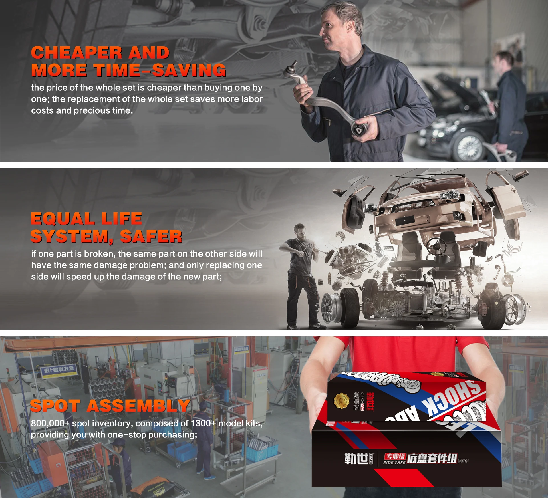 LESHI oe 8E0413031AK 8E0413031AL 8E0413031AM suspension shocks front shock absorber for audi A4 B6